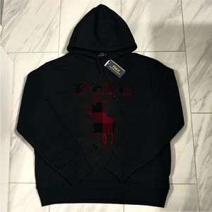Men’s Polo Ralph Lauren Plaid Pony Pullover Hoodie